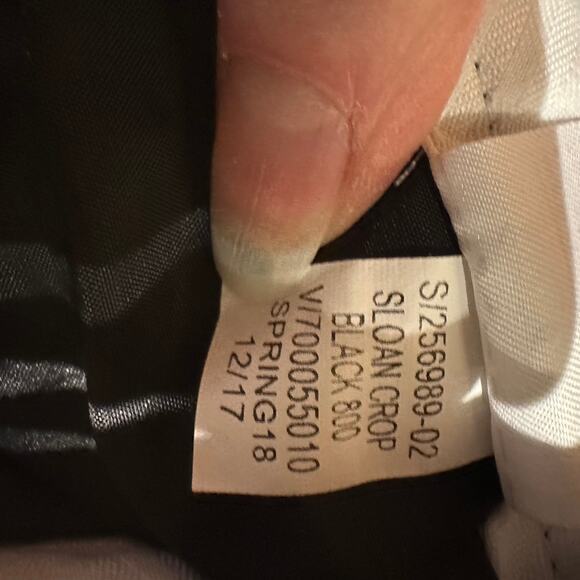 Banana Republic Size 0 Sloan Crop Pant Black Work Office Professional Comfy - Picture 8 of 8